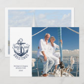 Kerstmis op zee SEIZOENSGROETEN Foto Feestdagenkaart (Voorkant / Achterkant)