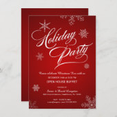 kerstmis Open House Buffet Kaart (Voorkant / Achterkant)