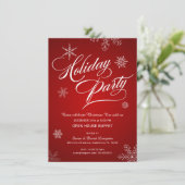 kerstmis Open House Buffet Kaart (Staand voorkant)