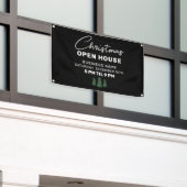 Kerstmis Open Huis Elegant Klein Bedrijf Douane Spandoek (Buitenkant Gebouw)