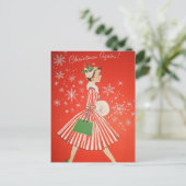 Kerstmis opnieuw! feestdagenkaart (Staand voorkant)