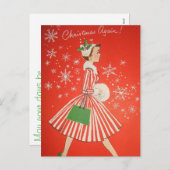 Kerstmis opnieuw! feestdagenkaart (Voorkant / Achterkant)