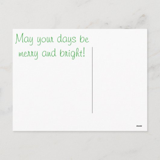 Kerstmis opnieuw! feestdagenkaart (Achterkant)