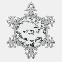 kerstmis oranament snowflake pewter kerstmis orana tin sneeuwvlok ornament