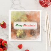 Kerstmis; Oranje, geel en grijs midel-achtig patro Servetten (Insitu)