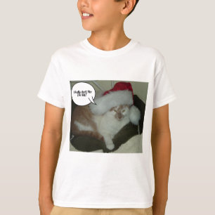 Kerstmis Oranje Tabby Cat Humbug T-shirt