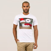 Kerstmis Oranje Tabby Cat T-shirt (Voorkant volledig)