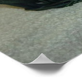 Kerstmis Oranje Tabby Kitten Poster (Hoek)