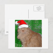 Kerstmis Oranje Tabby Kitty Cat Feestdagenkaart (Voorkant / Achterkant)