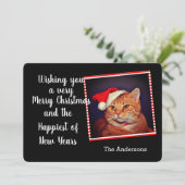 Kerstmis Oranje tablet Feestdagenkaart (Staand voorkant)