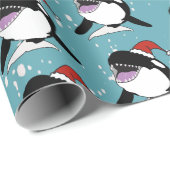 Kerstmis Orca Killer Whale Cadeaupapier (Rol Hoek)