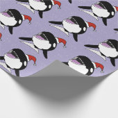 Kerstmis Orca Killer Whale Cadeaupapier (Hoek)