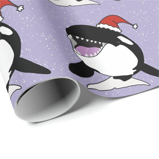 Kerstmis Orca Killer Whale Cadeaupapier (Rol Hoek)