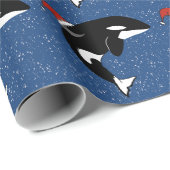 Kerstmis Orca Killer Whale Cadeaupapier (Rol Hoek)