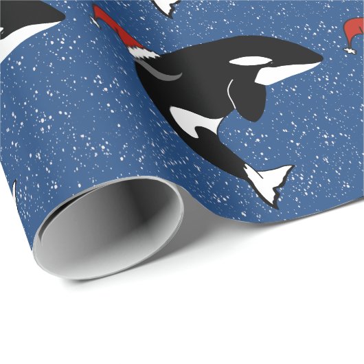 Kerstmis Orca Killer Whale Cadeaupapier (Rol Hoek)