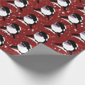 Kerstmis Orca Killer Whale Cadeaupapier (Hoek)