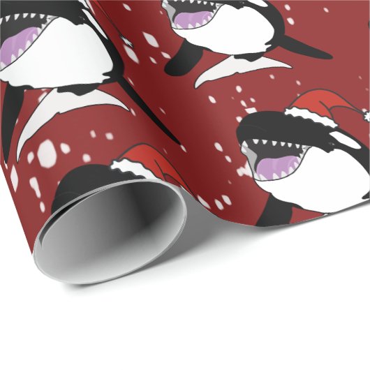 Kerstmis Orca Killer Whale Cadeaupapier (Rol Hoek)