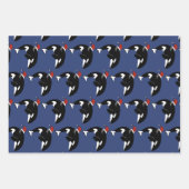 Kerstmis Orca Killer Whale Inpakpapier Vel (Voorkant 3)