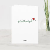 Kerstmis Orca Killer Whale Kaart (Achterkant)