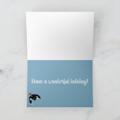 Kerstmis Orca Killer Whale Kaart (Binnen)