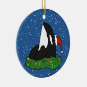 Kerstmis Orca Killer Whale Keramisch Ornament (Rechts)