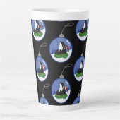 Kerstmis Orca Killer Whale Latte Mok (Voorkant)