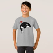 Kerstmis Orca Killer Whale T-shirt (Voorkant volledig)