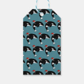 Kerstmis Orka Moordwalvis Cadeaulabel (Achterkant)