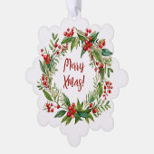 Kerstmis Ornament Kaart (Links)