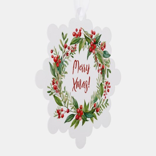 Kerstmis Ornament Kaart (Rechts)