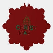 Kerstmis Ornament Kaart (Achterkant)