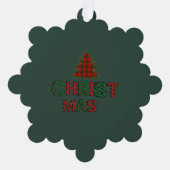 Kerstmis Ornament Kaart (Voorkant)
