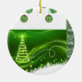 Kerstmis Ornament, kerstboom Keramisch Ornament (Achterkant)