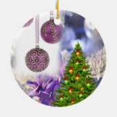 Kerstmis Ornament, kerstboom Keramisch Ornament (Achterkant)