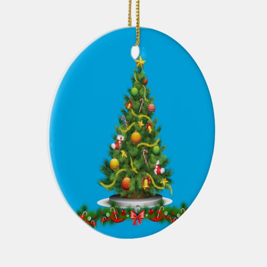 Kerstmis Ornament, kerstboom Keramisch Ornament (Rechts)