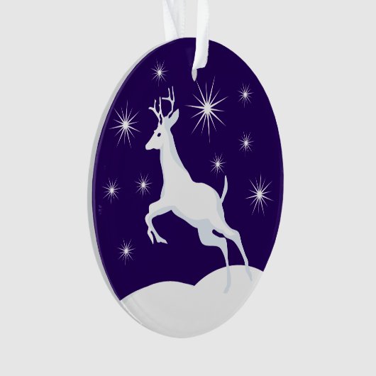 Kerstmis Ornament kerstrenrendiertje (voorkant)