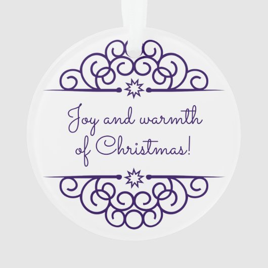 Kerstmis Ornament kerstrenrendiertje (achterkant)