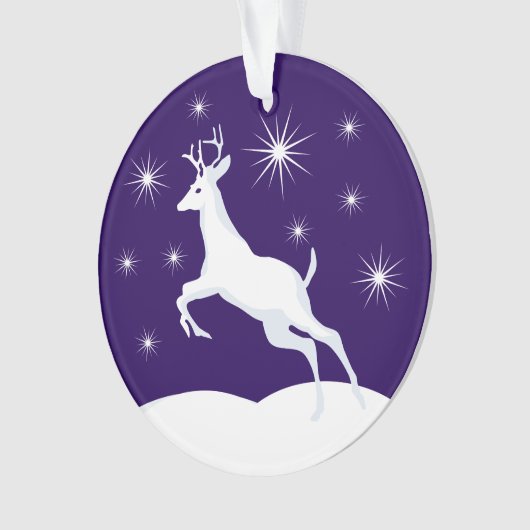 Kerstmis Ornament kerstrenrendiertje (voorkant)