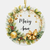 Kerstmis ornament met aangepaste naam (Voorkant)