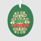 Kerstmis, ornamenten met sneeuwvlok 02 (voorkant)