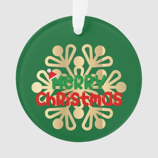 Kerstmis, ornamenten met sneeuwvlok 02 (voorkant)