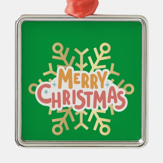 Kerstmis, ornamenten met sneeuwvlok 03 (Voorkant)