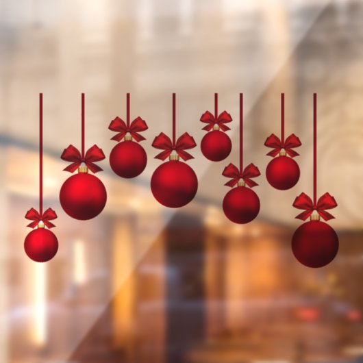 Kerstmis Ornamenten Raamsticker (Vel 2)