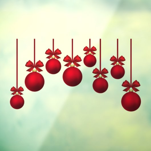 Kerstmis Ornamenten Raamsticker (Vel 3)