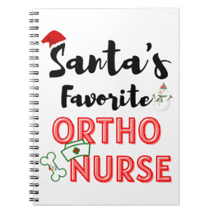 Kerstmis orthopedisch verpleegster notitieboek