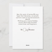 Kerstmis otter familie feestdagenkaart (Achterkant)