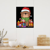 Kerstmis Otter Gift Kinder Zee Otter Poster (Keuken)