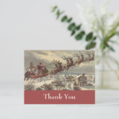 Kerstmis Oud-Hollands Bedankt Briefkaart (Staand voorkant)