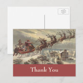 Kerstmis Oud-Hollands Bedankt Briefkaart (Voorkant / Achterkant)
