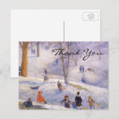 Kerstmis Oud-Hollands Bedankt Briefkaart (Voorkant / Achterkant)
